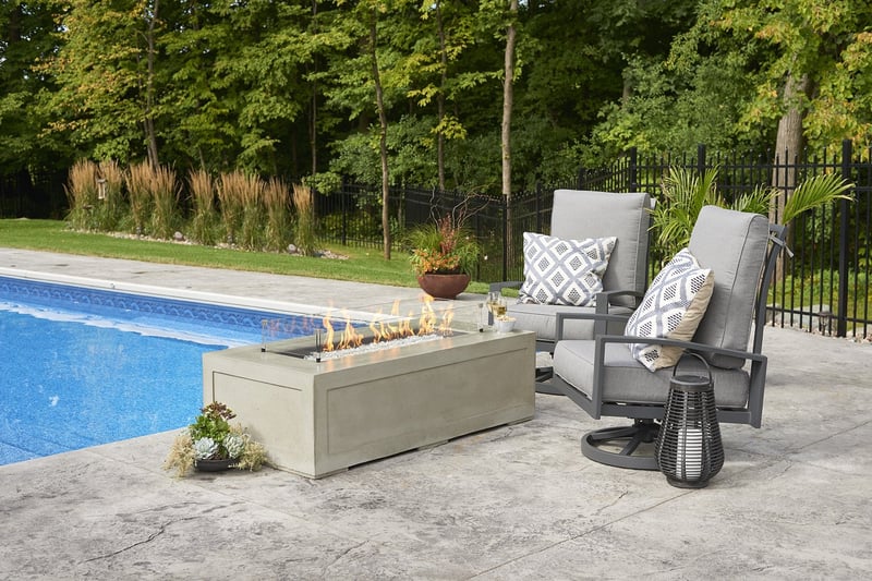 Contemporary Poolside Patio